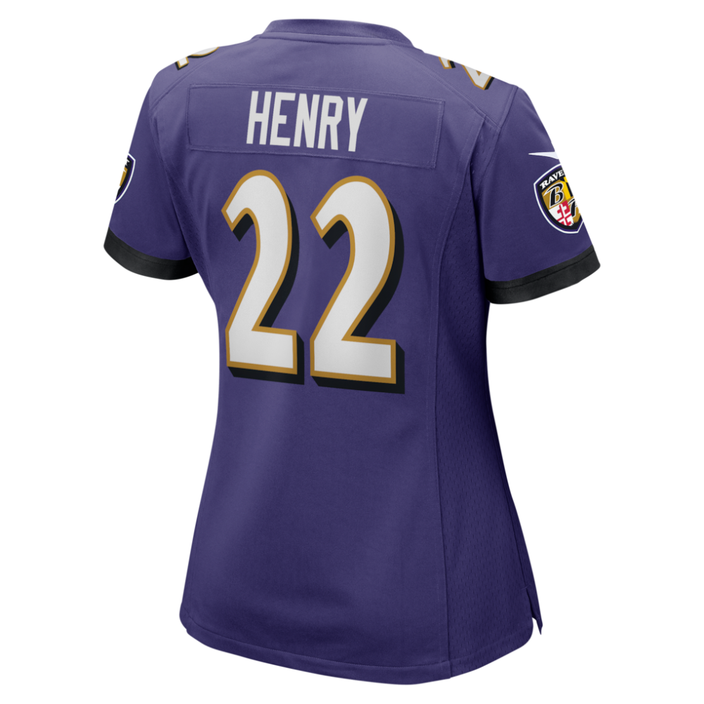 Derrick Henry Baltimore Ravens Nike Women's Game Player Jersey - Purple-GridironStore